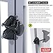 D&D Technologies LLDAB-K LokkLatch Deluxe, Locking Privacy Gate Gravity Latch, Key Lockable on Both Sides of Gate, for Metal, Wood, and Vinyl Fences, Black