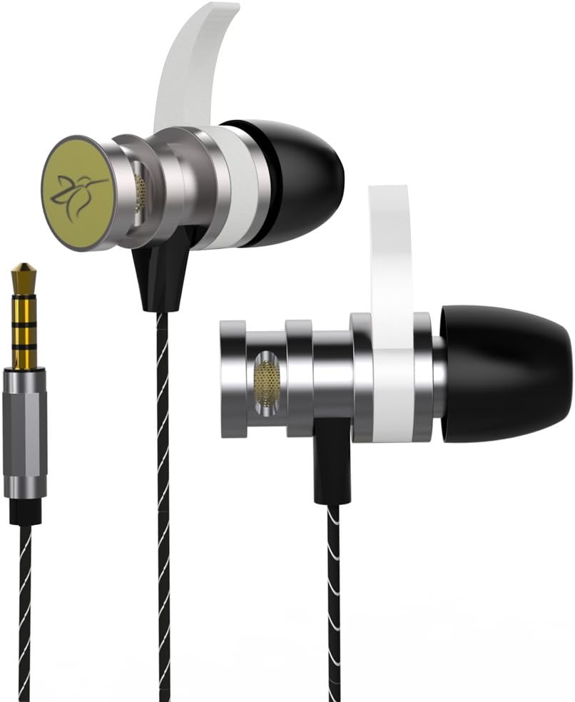ZIOFEN® Earphones Earbuds Headphones Sound Isolating In-ear Enhanced Bass with Volume Control and Microphone for iPhone iPad iPod Samsung Galaxy Smartphone and MP3 Music Player