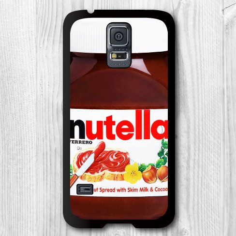 Samsung Galaxy S5 Rubber Case--Chocolate Nutella Bottle Funny Protective Cover Case For Samsung Galaxy S5