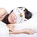 Maxdot 2 Pieces Unicorn Sleeping Mask Cute Unicorn Horn Plush Blindfold Eye Cover (Gold and Pink)