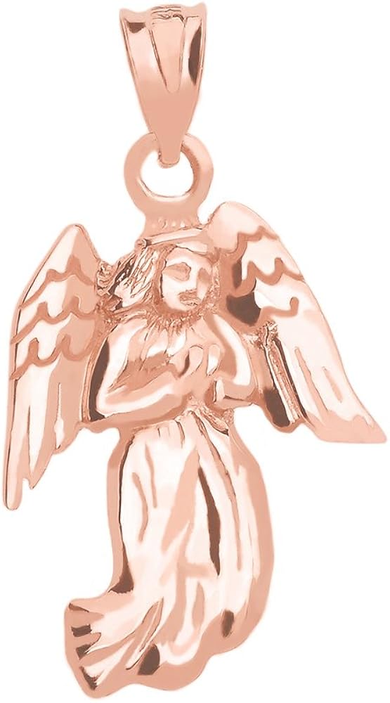 Angel Pendant in 10k Rose Gold Jewelry