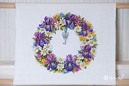 MerejkaCounted Cross Stitch Kit, Cotton, Multicoloured, 25x26 cm