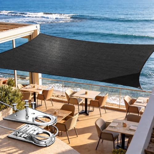 ShadeMart 22' x 38' Black Heavy Duty Rectangle Outdoor Patio… at Amazon
