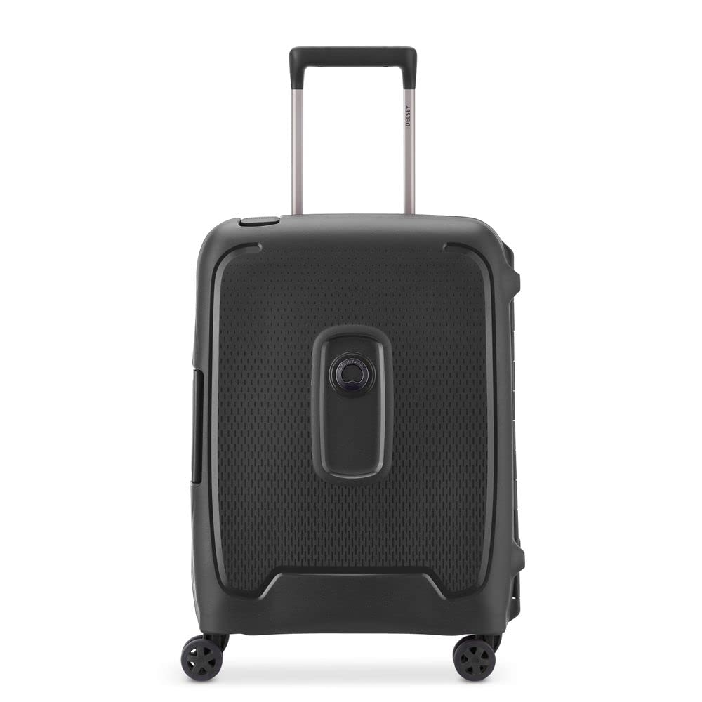 DELSEY Paris - MONCEY - Slim Rigid Cabin Suitcase - 55x40x20 cm - 36 liters - XS - Black