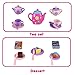 jerryvon Tea Set Kitchen Playset Pretend Play Role Game Tea Party Set with Teapot Kettle Cups Spoon Fork for Kids Boys Girls 3 4 5 Years Old