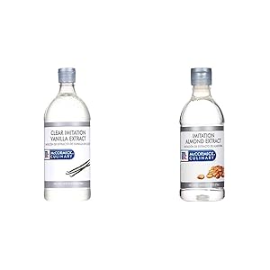 McCormick Culinary Clear Imitation Vanilla Extract, 32 fl oz & Imitation Almond Extract, 16 fl oz
