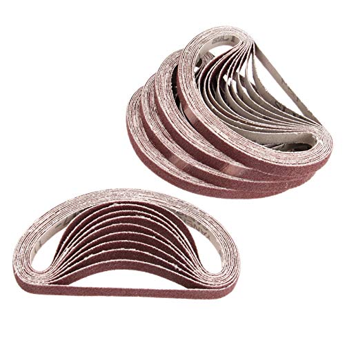 Belt Grinder - 50pcs 33010mm Abrasive Sanding Belt 80 Grit Oxide Sander Grinder Belt For Angle Grinder Accessories
