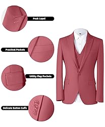 Men's 3 Pieces Suit Set Slim Fit Suits for Men Big