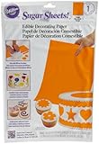 Wilton Solid Orange Sugar Sheet- Discontinued By Manufacturer