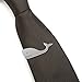 3 Pc Tie Clip Bar Set, 1.5 Inch Silver Arrow, Whale w Gift Box by Puentes Denver