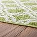 Modern Rug Calipso Green 2'X7'3'' Lattice Trellis Accent Area Rug Entry Way Bright Kids Room Kitchn Bedroom Carpet Bathroom Soft Durable Area Rug