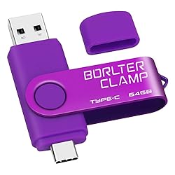 64GB USB Type-C Flash Drive, BorlterClamp USB C 3.0
