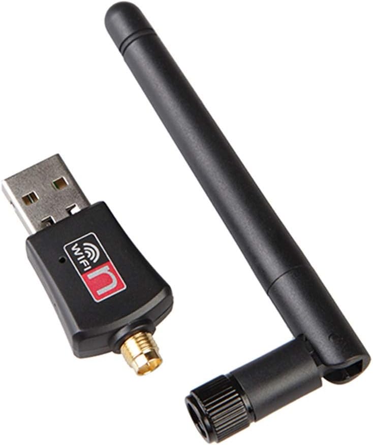 hudiemm0B WiFi Receiver, Mini USB 300Mbps WiFi Wireless Receiver Adapter Network Card with Antenna for PC
