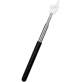 Dumero Extendable Finger Pointer Stick, School Collapsible Telescoping Long Hand Pointing Stick, Classroom Must Have Supplies Essentials, Black