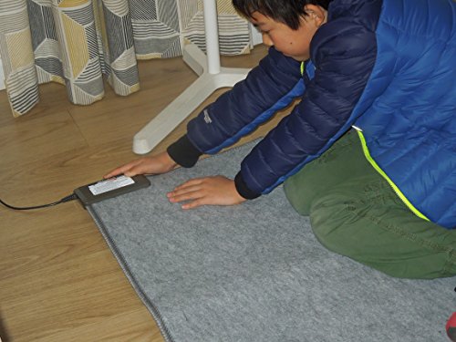 Woo Warmer Under Rug Instant Radiant Floor Heater Electric Mat Electric Carpet Electric Heated Area Rug Hot Carpet (280 watt / 33" x 72 inches) with Beige Cover - Thumbnail 4