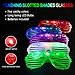 MIBOTE 67 PCS LED Light Up Toys Glow in the Dark Party Favors Party Supplies for Kids Adults with 40 Finger Lights, 10 Bumpy Rings, 5 Flashing Glasses, 4 Bracelets, 4 Hair Lights and 4 Light up Necklaces