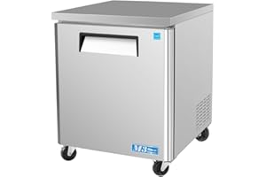 Turbo Air MUF-28 Freezer undercounter with casters for commercial kitchens