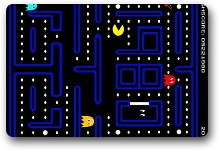 Custom Machine-washable Door Mat Pacman Indoor/Outdoor Doormat 23.6(L) x 15.7(W) Inch