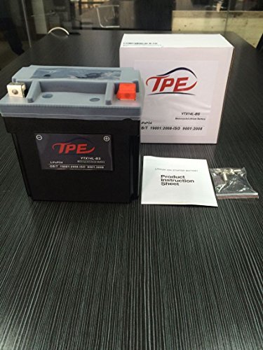 TPE 12V Lithium Motorcycle Battery Replacement with Built-in Battery Management System （YTX14L-BS） AGM Replacement Power Sport Battery for Motorcycle Scooter Harvester - Thumbnail 5
