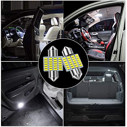 MINYE 4pcs 31MM Festoon LED Bulb CAN-Bus Error Free 211-2 212-2 569 578 Xenon White 3014 Chipsets for Car Interior Dome Lights Pack of 4