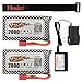 Hosim RC Cars Replacement Battery, 2 Packs 7.4V 2000mAh Li-Po Rechargeable Battery & 1 Pack 2S Lipo Balance Charger 9125 Truggy Trucks Accessory Supplies with Deans Plug for RC Car Boat Truck