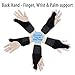 MedicHelp Trigger Finger and Hand Immobilizer Splint for Thumb, Wrist and Palm | Brace for Carpal Tunnel, Tendonitis, Arthritis, Soft Tissue Injuries | Breathable Fabric with Strong hook and Loop
