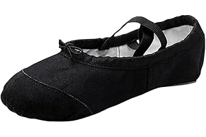 Women Ballet Shoes Highly Stretch Canvas Adult Ballet Slippers Comfy Split Sole Yoga Practice Dance Shoe Ladies