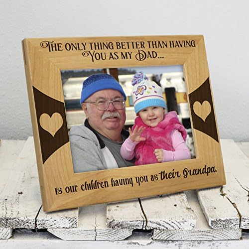 The Only Thing Better Grandpa Picture Frame - Fathers Day Gifts - Grandpa Gifts - Grandpa Frame (5x7 Photo)