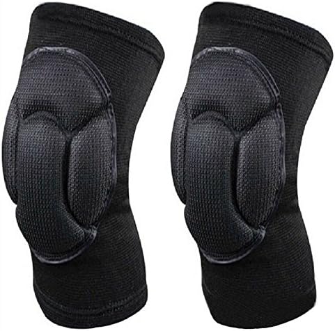 Protective Knee Pads, YHSHOOW 1Pair Thick Sponge Collision Avoidance Kneeling Kneepad Sports Protector (black)