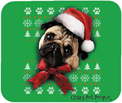 Dog Lovers Pug Ugly Sweater Christmas Design Mouse Pad