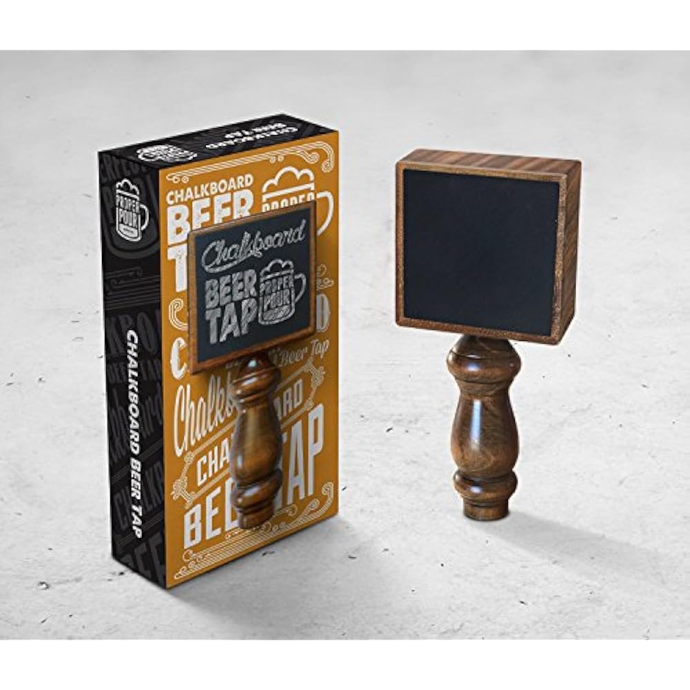 Chalkboard Beer Tap Handle Display Made Wood Kegerator Kitchen & Dining eBay