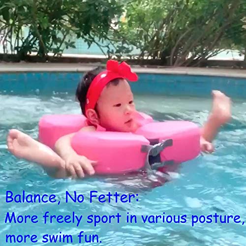 V Convey 5M to 3Y Old Baby Pool Float 2020 New Shoulder Non-Inflatable Float Infant Solid Swimming Float Classic Swim Trainer Relaxing Pool Float Children Swim Training Aid Swimming Ring - Thumbnail 2