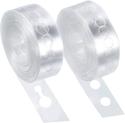 KkaFFe Balloon Arch Kit Tape Strip Single Double Hole Transparent