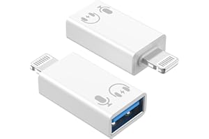 1STCHAMP Lightning Male to USB Female Adapter OTG Data Sync Cable Compatible with Apple iPhone 14 13 11 12 Pro Max Mini XR X XS 8 7 6 Plus for iPad,Camera,Mouse,Keyboard,Hub,Midi Port Adapter Connector Mic