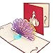 2 Pack 3D Pop Up Cards, Wimaha Peacock Thank You Card Greeting Cards in Chinese Paper Cutting Creative Pop-up Cards,15cm x 15cm