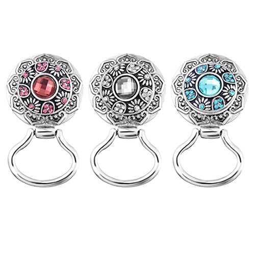 MJartoria Floral Interchangeable Snap Buttons Centerpiece Eye Glass Holding Magnetic Brooch (Coloful Flower)