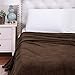 Bedsure Fleece Blankets Queen Size Brown - Bed Blanket Soft Lightweight Plush Fuzzy Cozy Luxury Microfiber, 90x90 inches