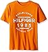 Tommy Hilfiger Big Boys' Hermes Short Sleeve Tee, Russet Orange, Large (16/18)