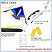 emma kites 60 inch Miss Sora Rainbow Delta Kite for Adults Kids Beginners Super Easy to Fly - RTF Kite Kit with Kite Tails & 320ft Kite String - Joyful for Beach Outdoor Games Activities