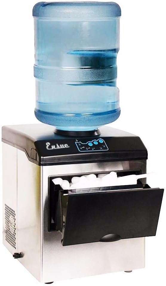 bottled water dispenser with ice maker