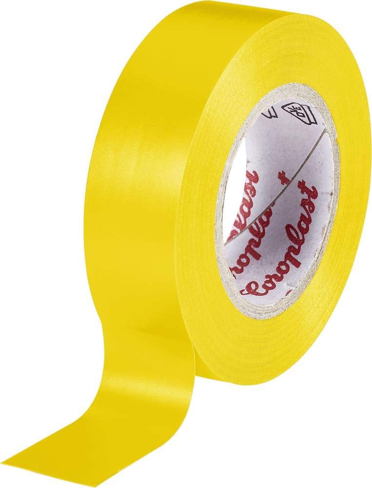 Coroplast 302 302-25-YE Insulation Tape Yellow (L x W) 25 m x 15 mm Pack of 1