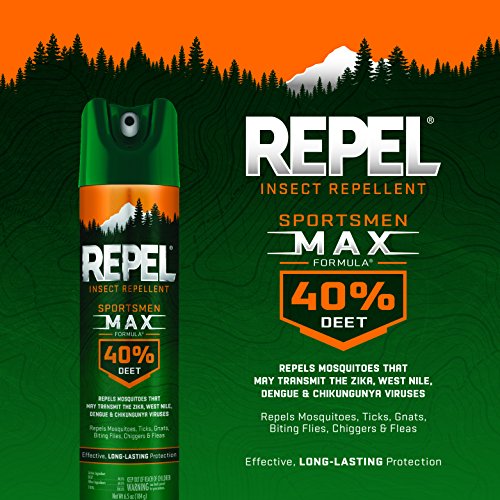Repel Insect Repellent Sportsmen Max Formula 40 DEET, Aerosol, 2/6.5Ounce, 33802 Pricepulse