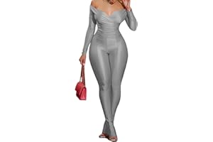 acelyn 2 Piece Outfits for Women Sexy Off Shoulder Tops Bodycon Flared Pant Sets Club Outfits Tracksuit