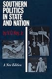 Front cover for the book Southern Politics in State and Nation by V. O. Key