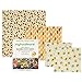 Beeswax Wraps by Myfoodware - Eco Friendly Reusable Food Wraps - Biodegradable & Organic Natural Wraps Create Great Seal Keeps Food Fresh - Recyclable & Sustainable 4 Pack Variety of Different Sizes!