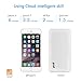 Power Bank 10000mah,TONV Portable External Cell phone Li-polymer Betterys 2 Input and 2 Output,USB C and Micro USB for iPhone X/8/7/6/Plus/5/SE, iPad, Samsung, and MP3 Player(WHITE)