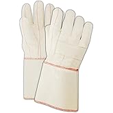 MAGID 95KGT Heater Beater 20 oz. Cotton Canvas Hot Mill Gloves, Men's (Fits Large), Natural, Men's (Fits Large) (Pack of 12)