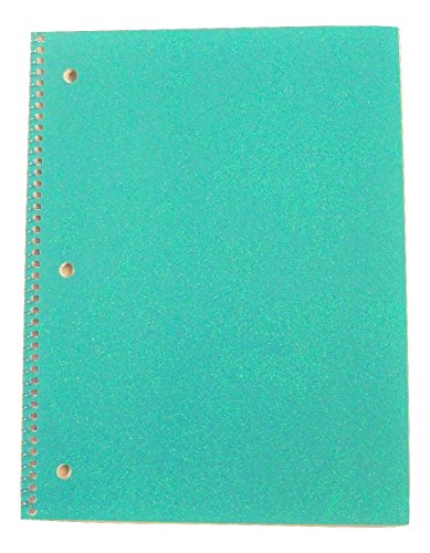 Carolina Pad Studio C Wide Ruled Spiral Notebook ~ All A Flutter (Turquoise; 8