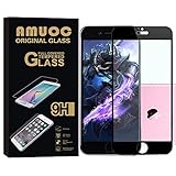 Amuoc HD Ballistic Glass Screen Protector for iPhone 6/6S, 2 Pack,Black