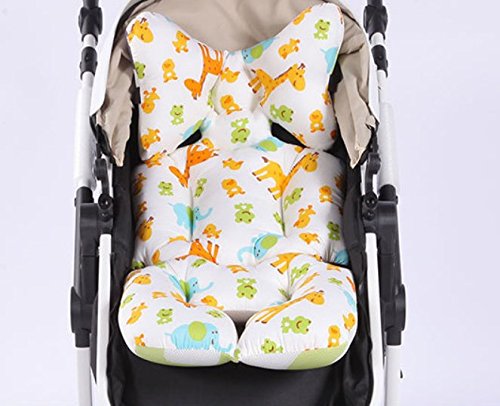 NEWNESS WORLD Thick Cushion Pure Cotton Universal Baby Seat/Cushion for Stroller and Car Seat,Newborns,Infants,and Toddlers,pattern 2